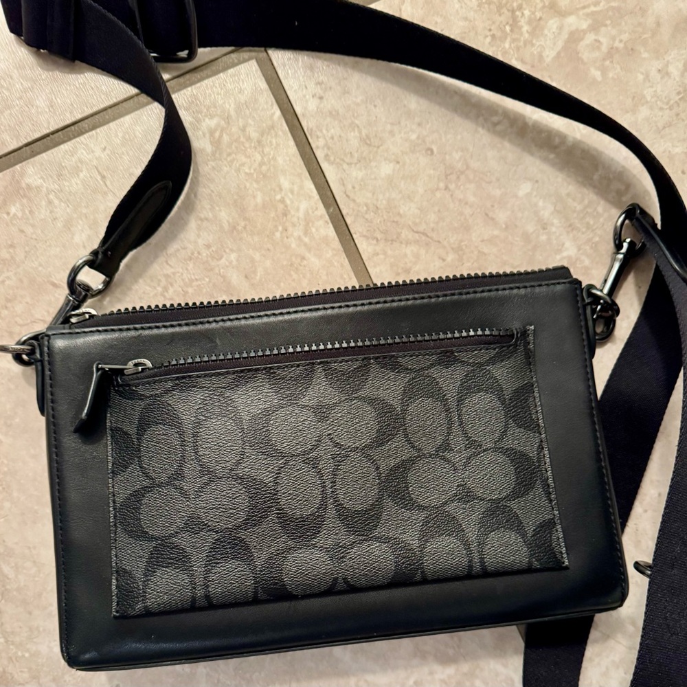 Coach Black and Gray Crossbody Bag - Picture 3 of 4